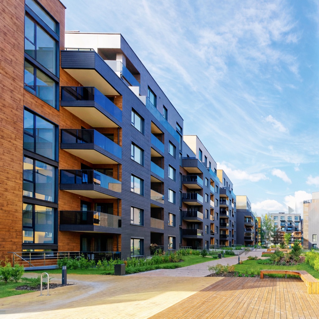 Parties communes de copropriété propres et entretenues