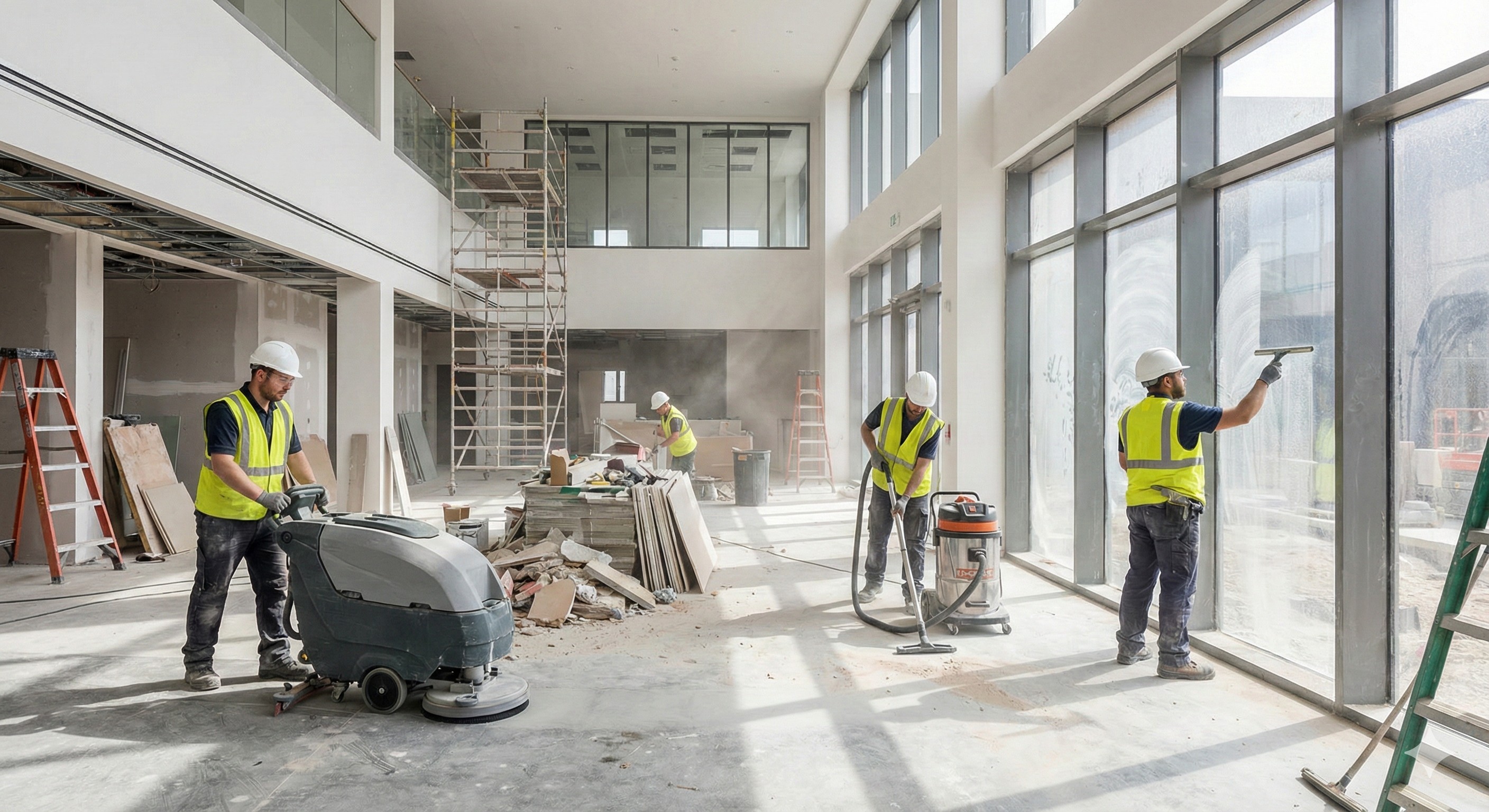 Chantier nettoyé après travaux